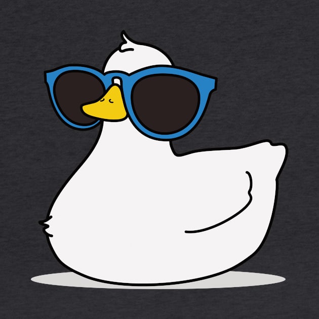 Super Cute Duck with Big Sunglasses by EnvelopeStudio